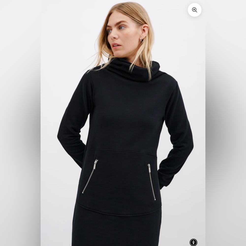 New !! Marcella black sweatshirt Dress - Picture 3 of 10